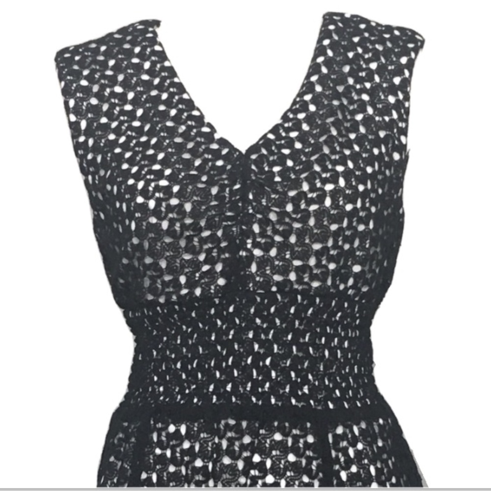 Rabbit Rabbit Rabbit Design Dress Laces Black SZ M - Picture 3 of 8
